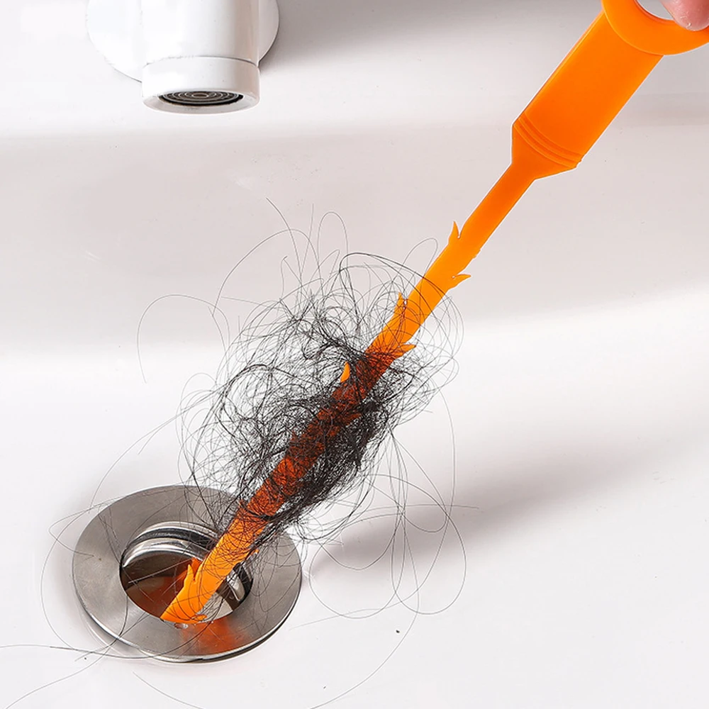 60cm Spring Pipe Dredging Tools, Drain Snake, Drain Cleaner Sticks Clog  Remover Cleaning Household for KitchenBending