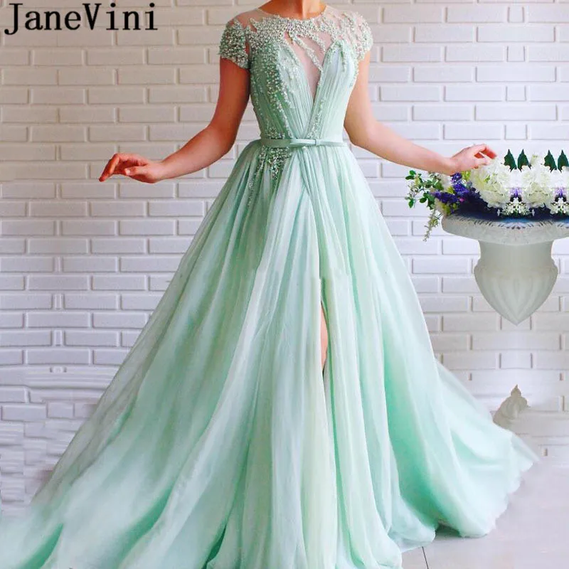 mint dress with sleeves