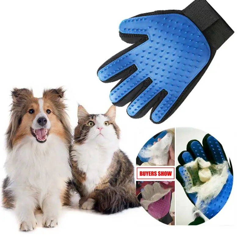 Pet Cat hair remover glove Pet Dog Grooming Bath Cleaning Comb Glove Deshedding remover Massage Brush pet supplies Accessoies preview-7