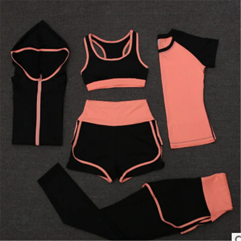 Quick dry women sportswear yoga set fitness gym yoga clothing suit