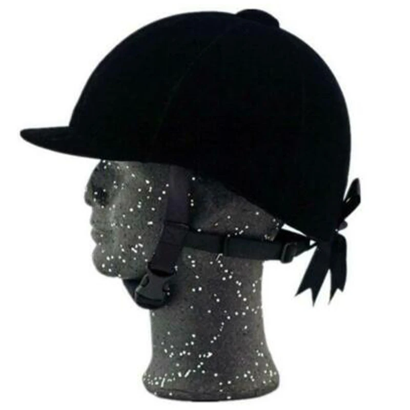 black velvet horse riding helmet