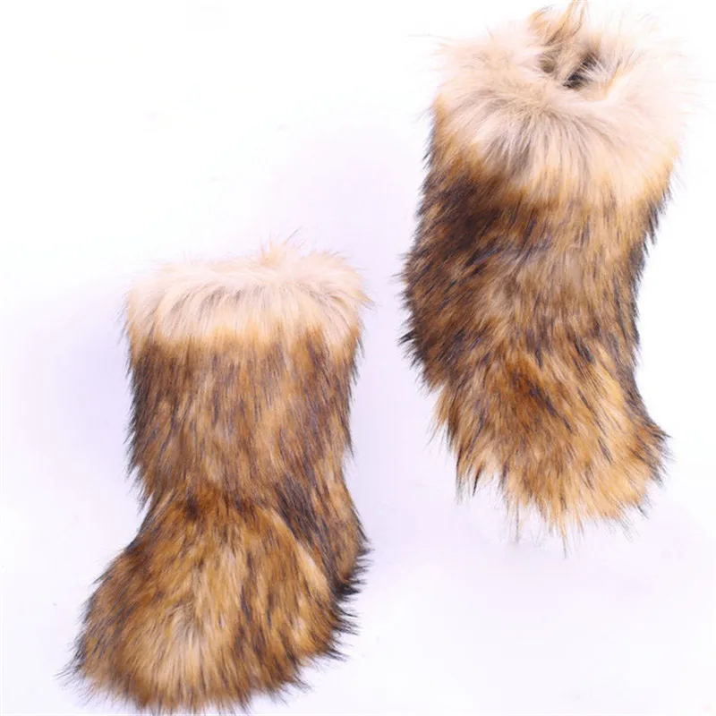 fluffy eskimo boots