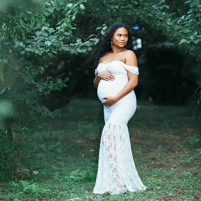 Lace Maternity Dresses For Baby Shower 