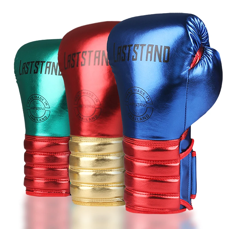 1 Pair Metal color Kids/Audlts Women Men Boxing Gloves for Sandbag Punch 