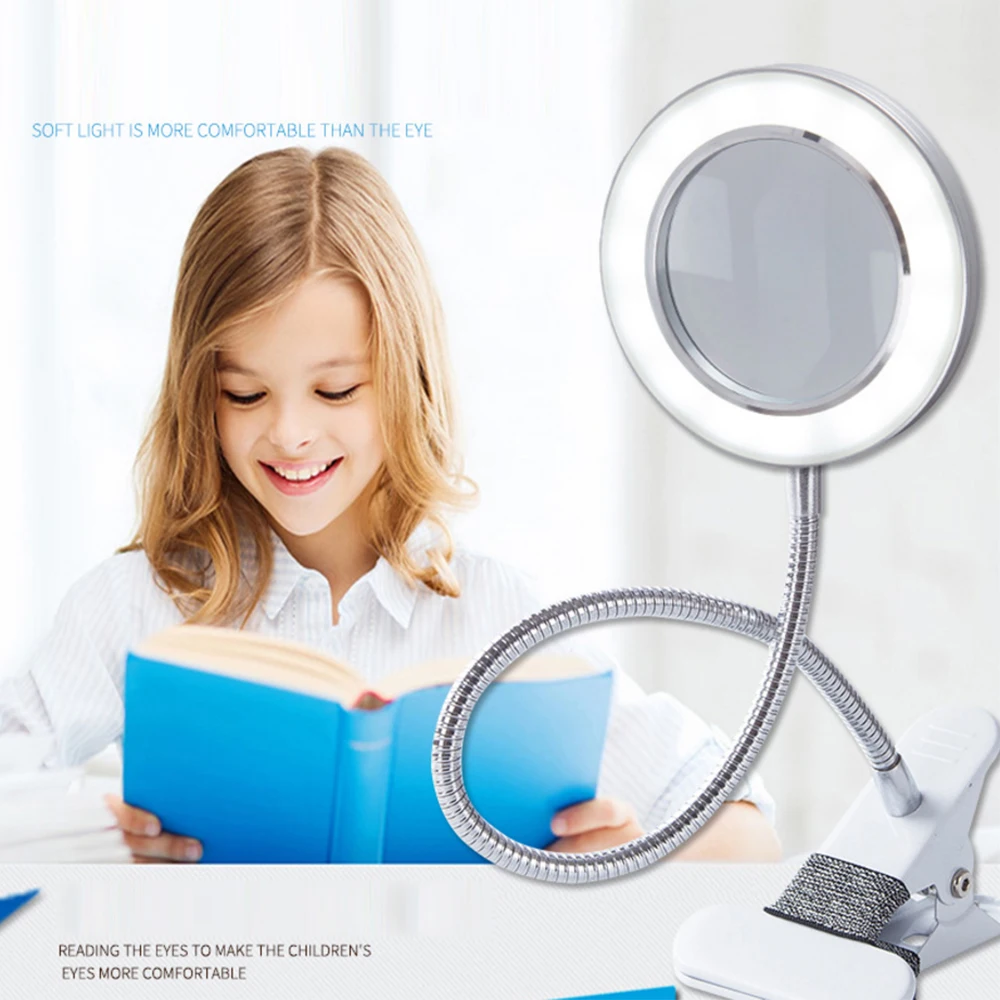 eye magnifying glass with light