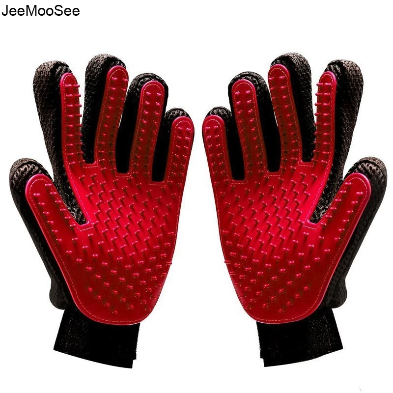 silicone pet grooming glove