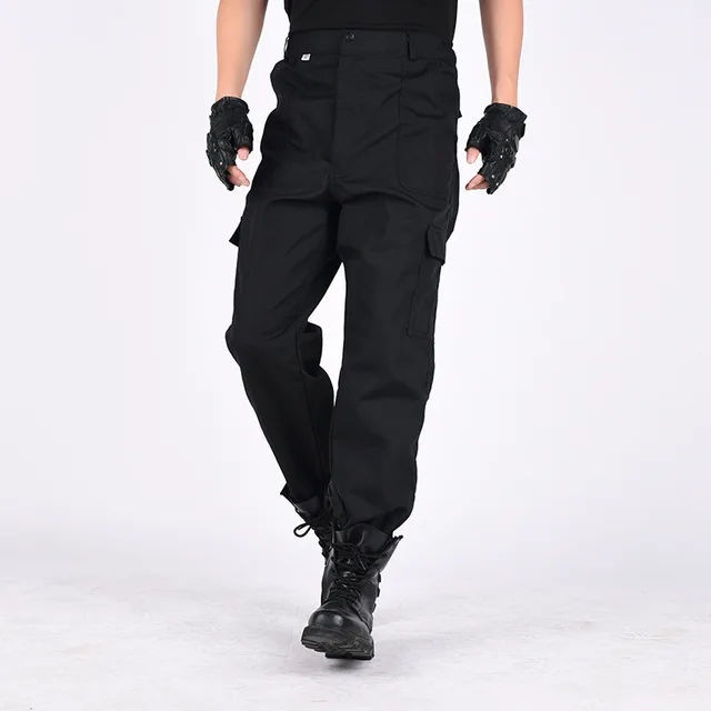 tactical cargo pants black