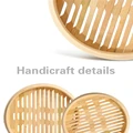 Bamboo Steamer Fish Rice Vegetable Snack Basket Set Kitchen Cooking Tools Cage or Cage Cover Cooking cookware cooking preview-5