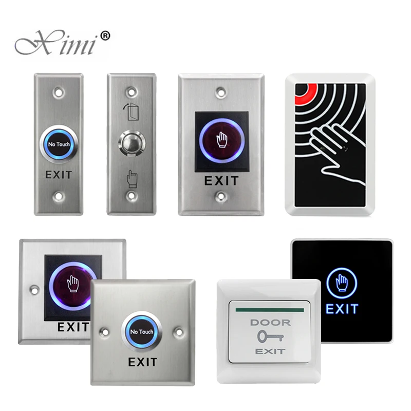 Door Exit Push Button Release Switch Opener NO COM NC LED light