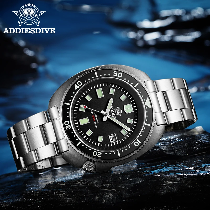 Acquistare Orologi da uomo | Addiesdive Watches NH35 Sapphire Mens Watches  Automatic Mechanical Waterproof Diver Watch 200m Automatic Watch Men C3  Luminous