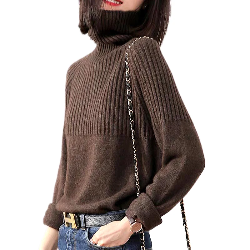 Autumn Winter Turtleneck Sweater Women 