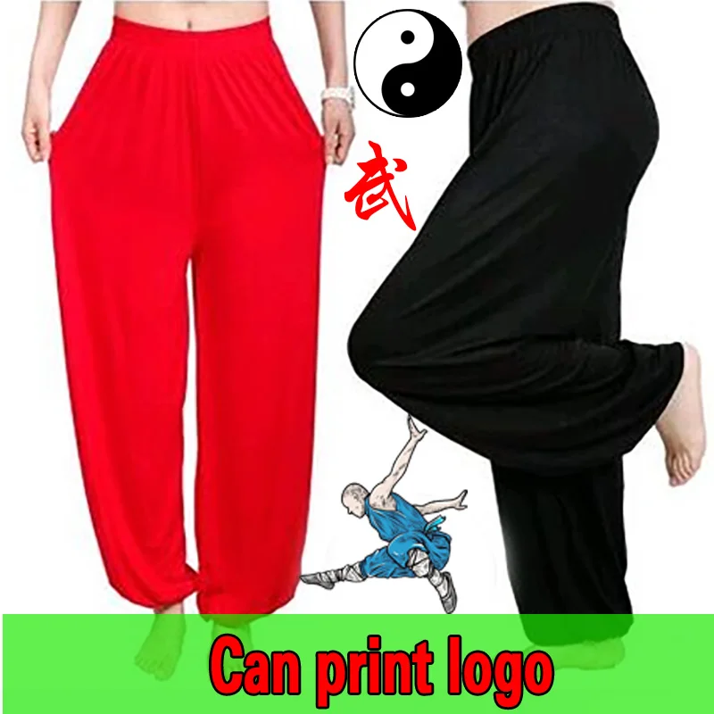 Купить Фитнес и бодибилдинг chinese Kung Fu training pants Martial arts pants tai chi pants
