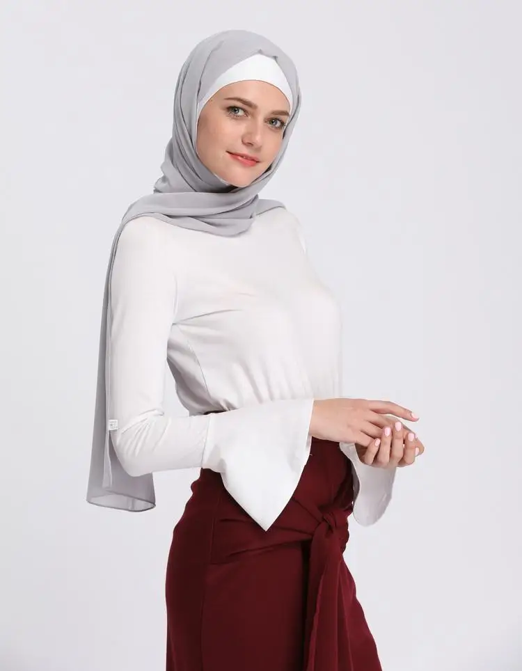 Muslim Women Tops Undershirt Abaya Long 