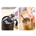 Coffee Mug Thermos Beer Cups Handgrip Insulated Bottle Leakproof Stainless Steel Flask Tumbler Thermal Cooler Outdoor Drinkware preview-4