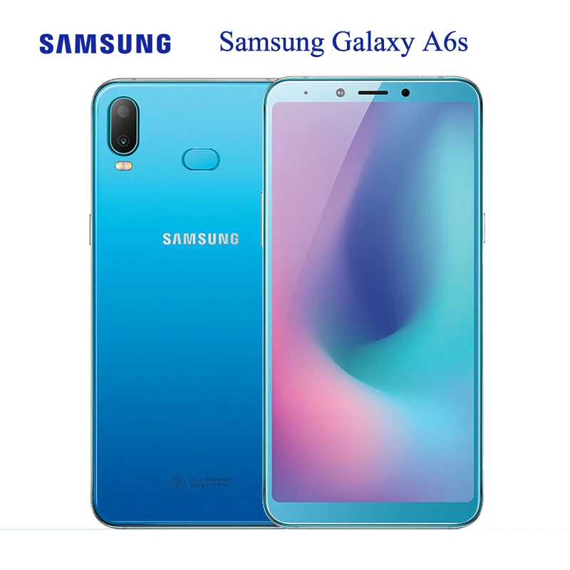 Samsung Galaxy A6s Mobile Phone 6GB 128GB 6.0 Inch Qualcomm Snapdragon 660 Otca Core 12MP Rear Camera 3300 mAh Cellphone
