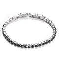 Modyle 316L Stainless Steel Sparkly Cubic Zircon Tennis Link Bracelets For Men and Women Gifts