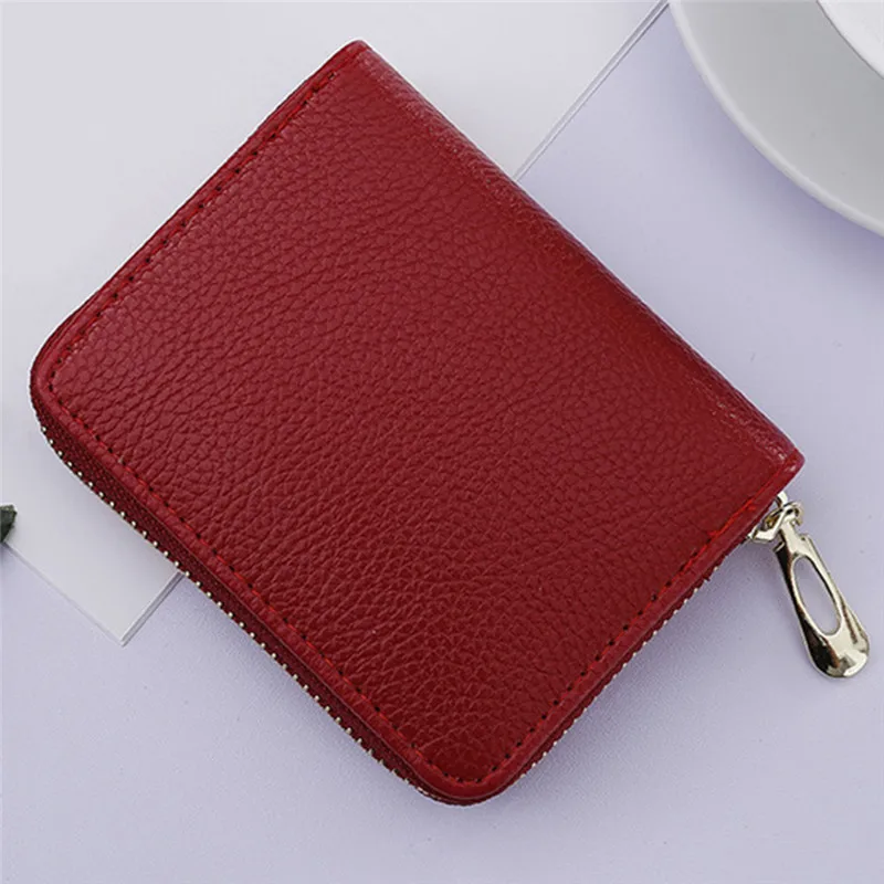 red credit card wallet
