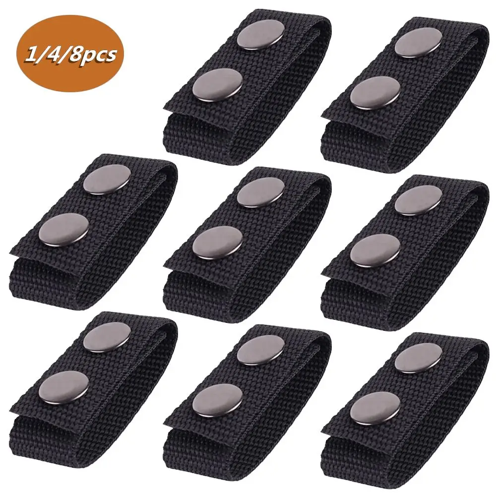 4Pcs Tactical Belt Keeper with Double Snaps Police Belt Military Equipment  Accessories Duty Belt Keeper