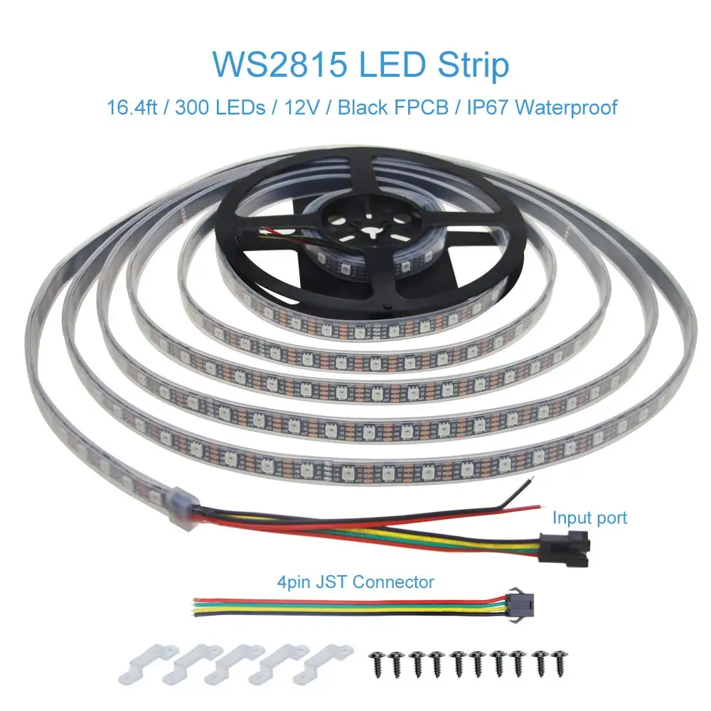 individually addressable led strip 12v