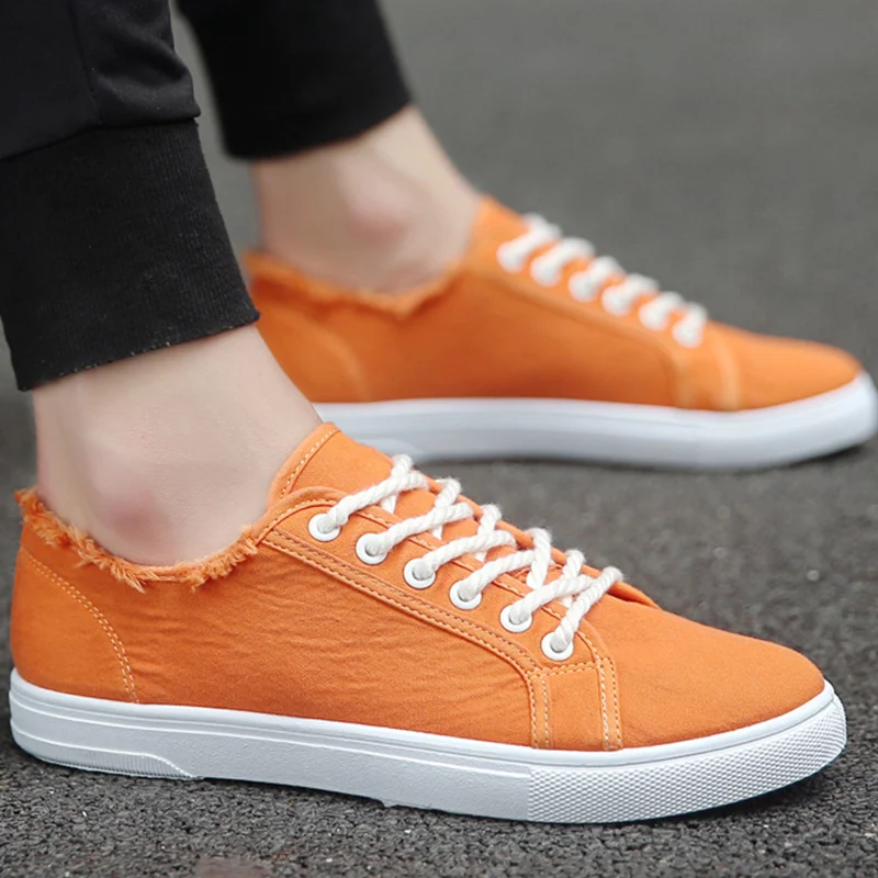 orange sneakers mens