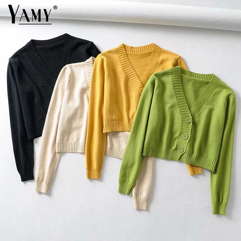 Black cardigan kawaii cropped cardigans 