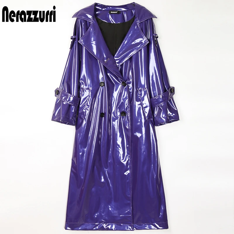 Nerazzurri Long waterproof black patent 