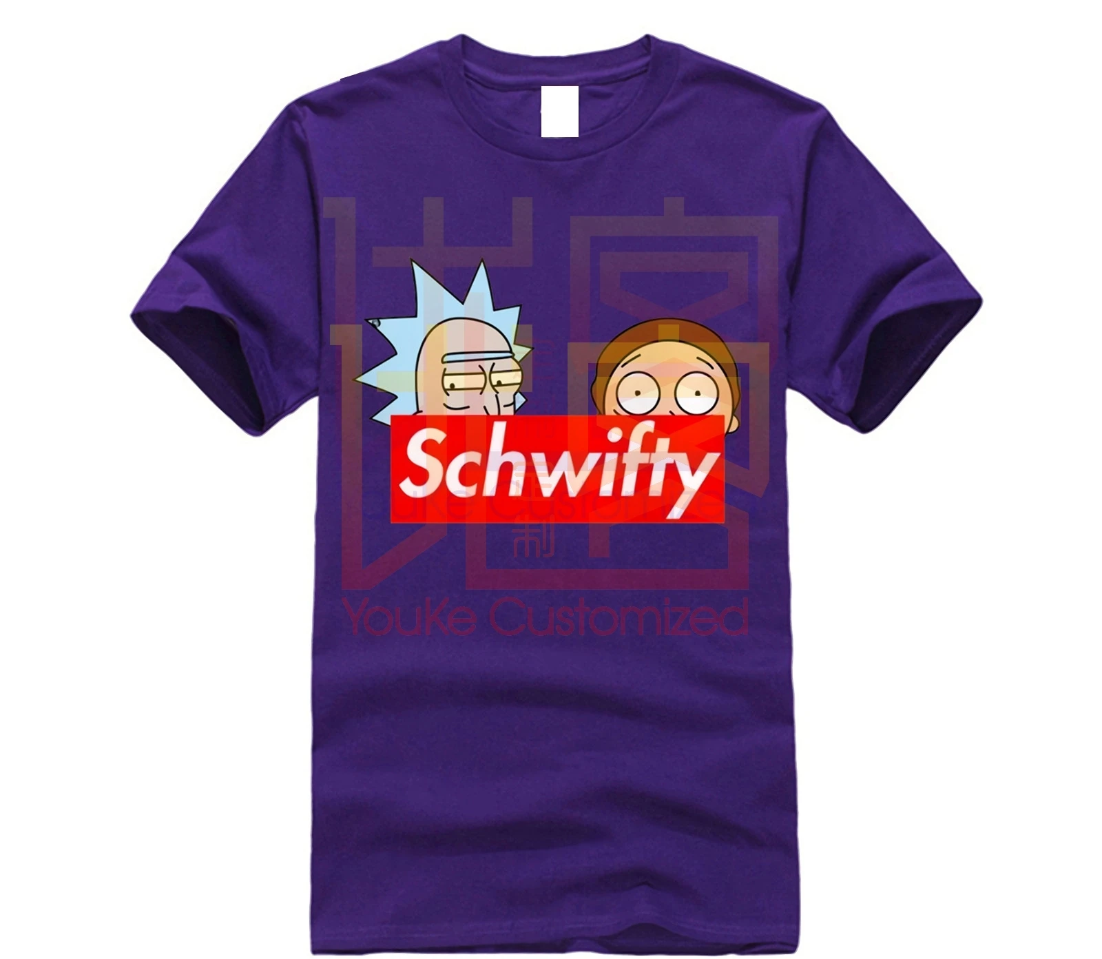 purple rick and morty shirt