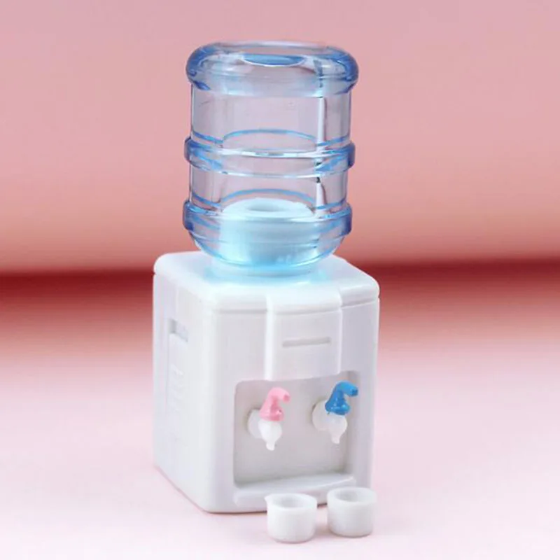 Mini Water Dispenser 1/12 Dollhouse Miniature Life Play Scene Model Simulation Doll House Decorative Accessories Kids Toys-animated-img