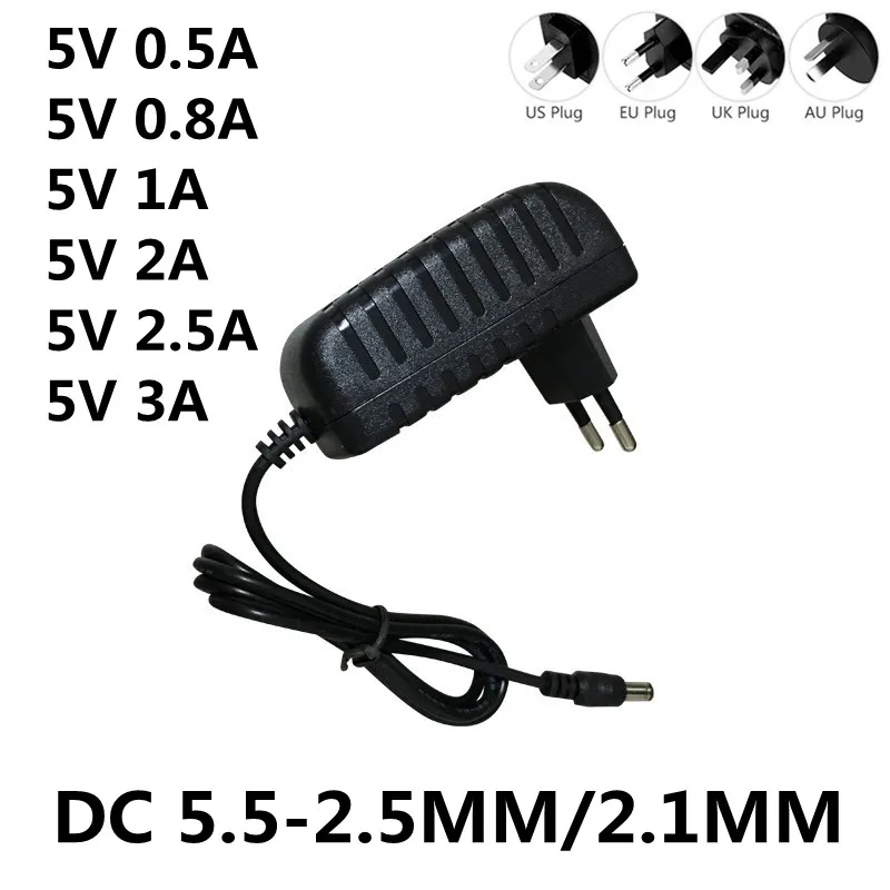 DC 5V 0.5A 0.8A 1A 2A 2.5A 3A  AC 100-240V Converter power Adapter 5 V Volt 1000MA Switch Power Supply Charger-animated-img