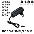 Dc 5v 0.5a 0.8a 1a 2a 2a 2.5a 3a ac 100-240v ממיר מתאם מתח 5 V וולט 1000ma מתג מטען ספק כוח