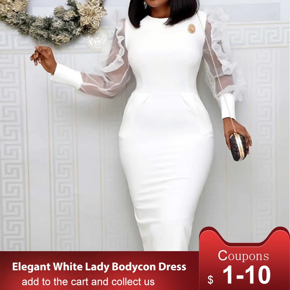 elegant white dresses for church