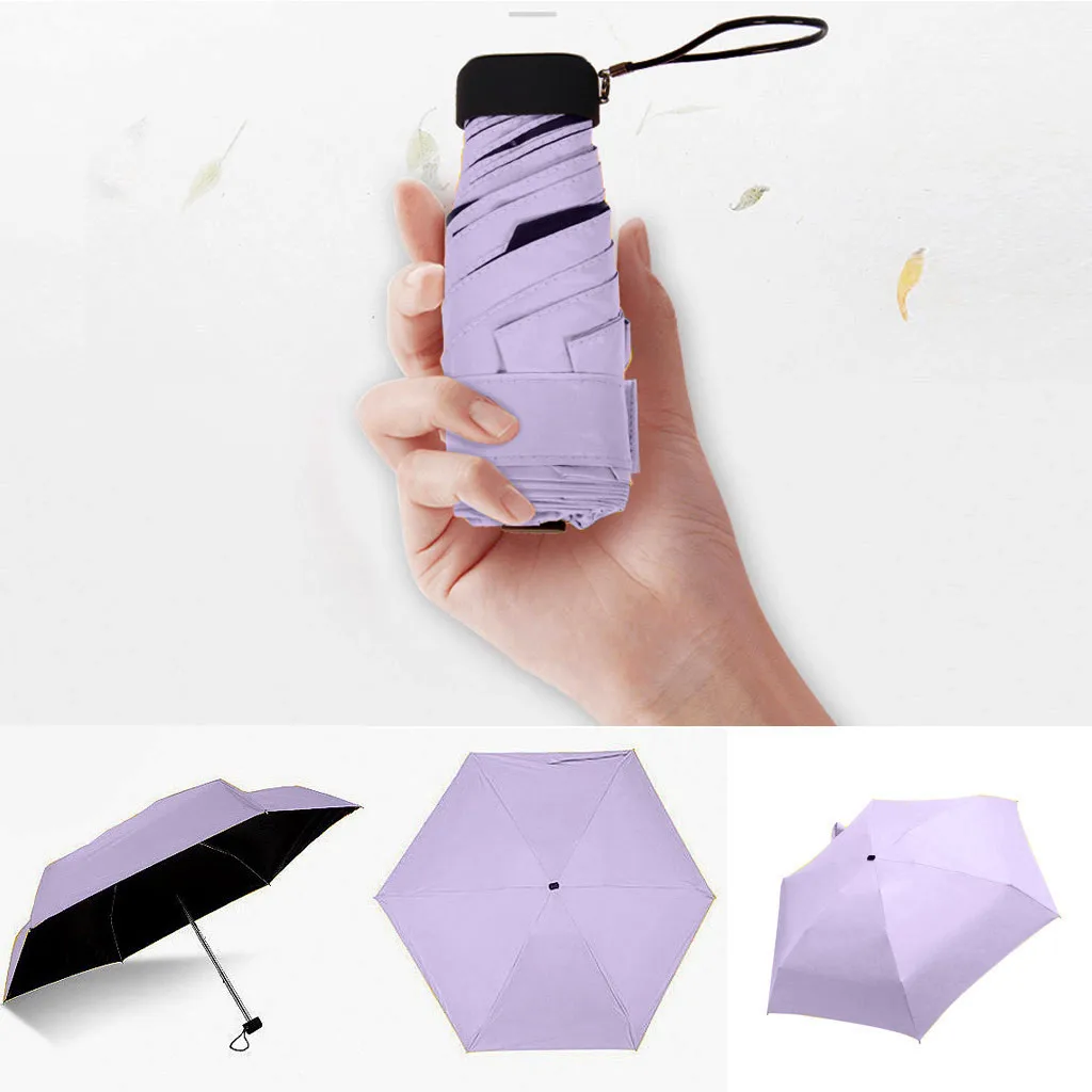 Small Fashion Folding Umbrella Rain 
