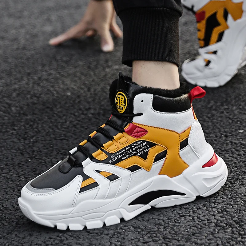 winter Snow Boots Men Trend Casual High 