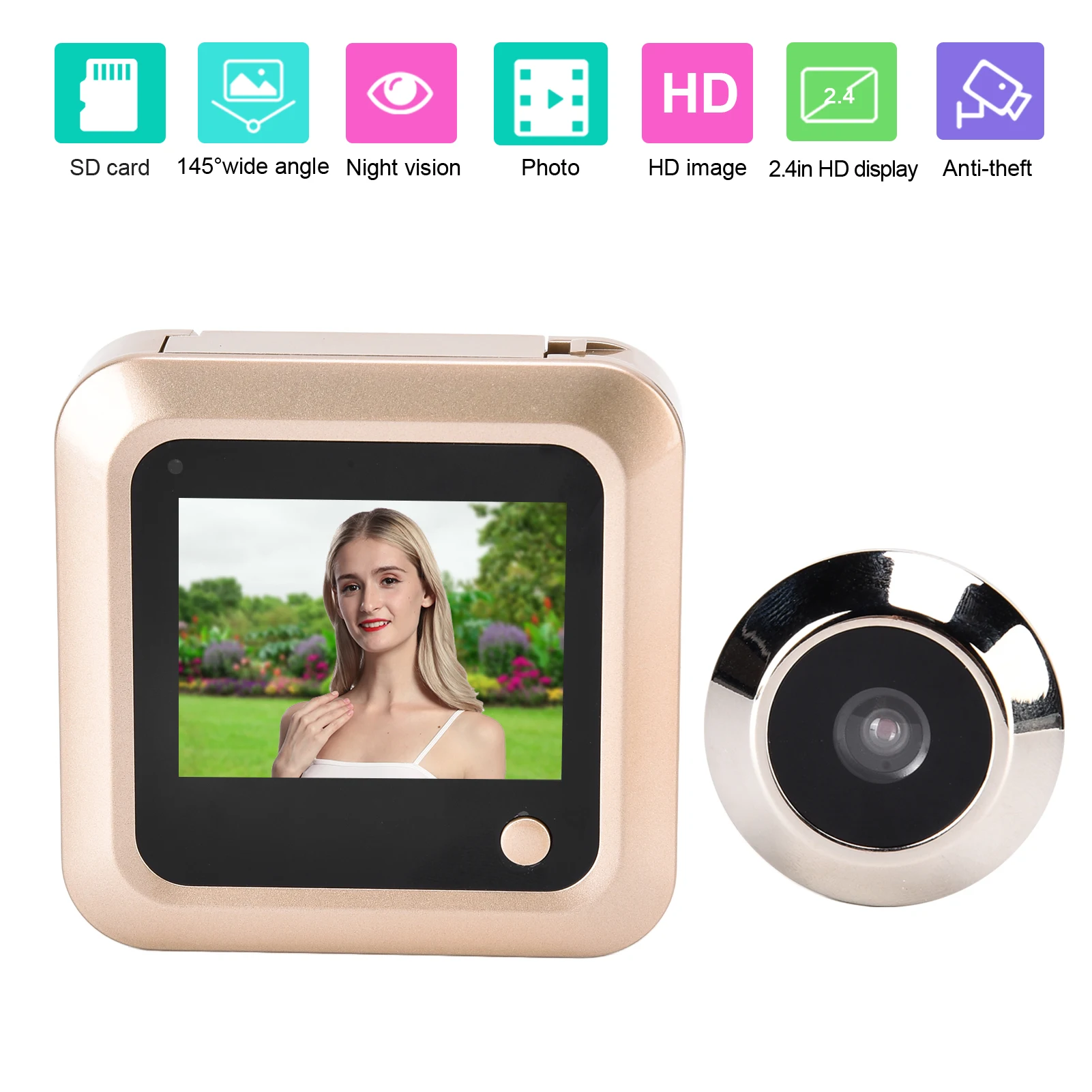 doorbell camera with display