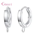 Hot Sale 925 Sterling Silver Earrings Accessories Fashion Simple DIY Making For Women Hoop Earings Jewelry Findings preview-2