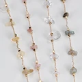 1meter Stone Chain Crystal Irregular Glass Stone Beads Chains Necklace Bracelet Components For DIY Jewelry Making Findings preview-6