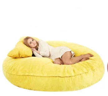 yellow bean bag cover