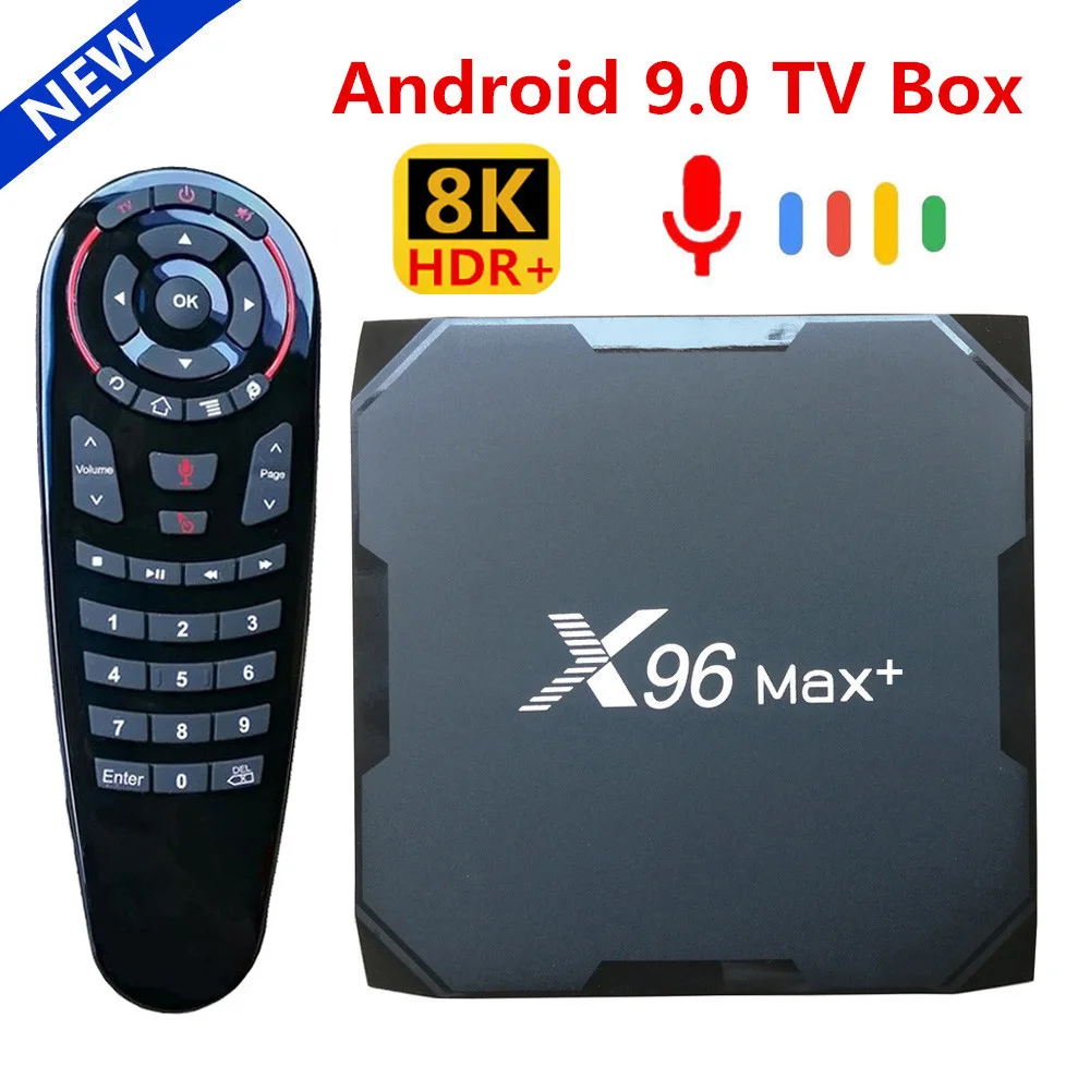 X96 MAX Plus Smart TV Box Android 9.0 Amlogic S905X3 Quad Core 4GB 64GB  32GB 8K HD TVBOX Dual Wifi BT 1000M H.265 X96Max Plus Set Top Box 2GB 16GB  – the