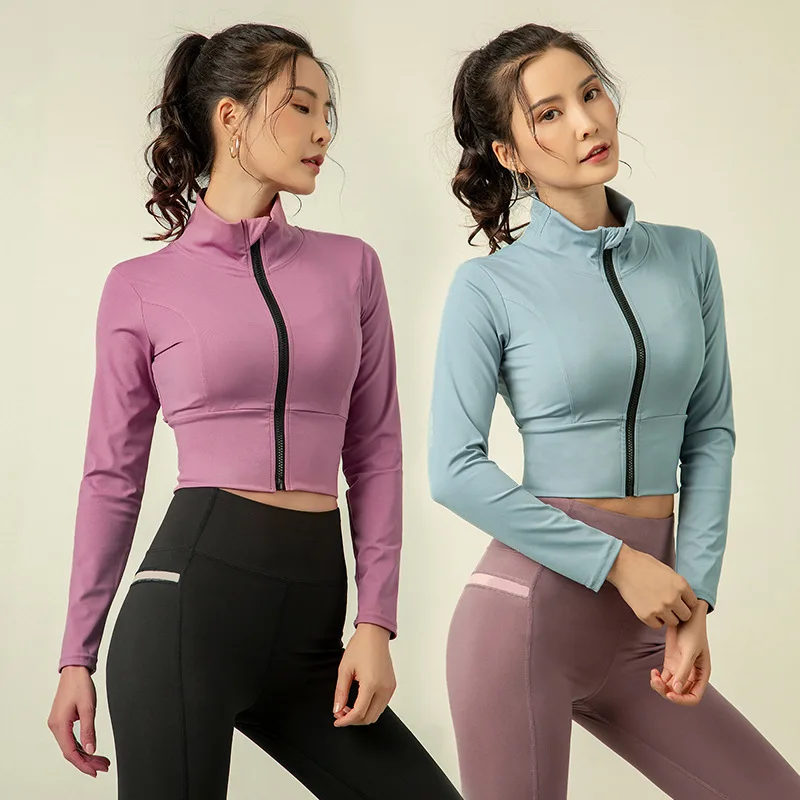 Elastic Zipper Running Jacket 