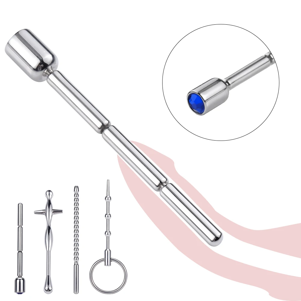 Купить Секс товары | Metal Urethral Catheter Penis Urethra Stimulator  Dilator Urethral Rod Tube Insert Erotic Sex Shop No Vibrator Sex Toy For Men