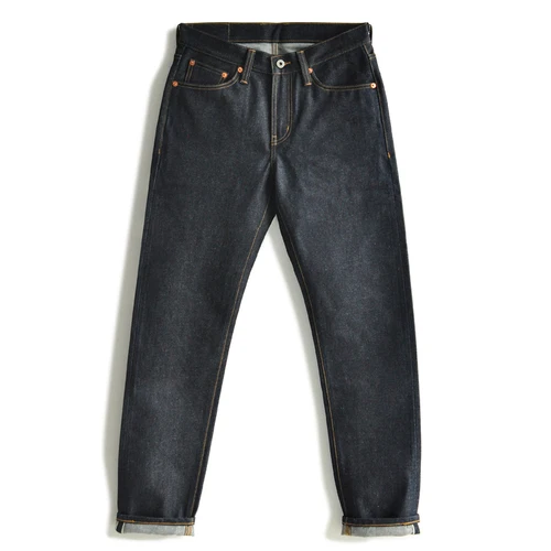 Men Taper Fit Selvedge Denim Raw Jeans 