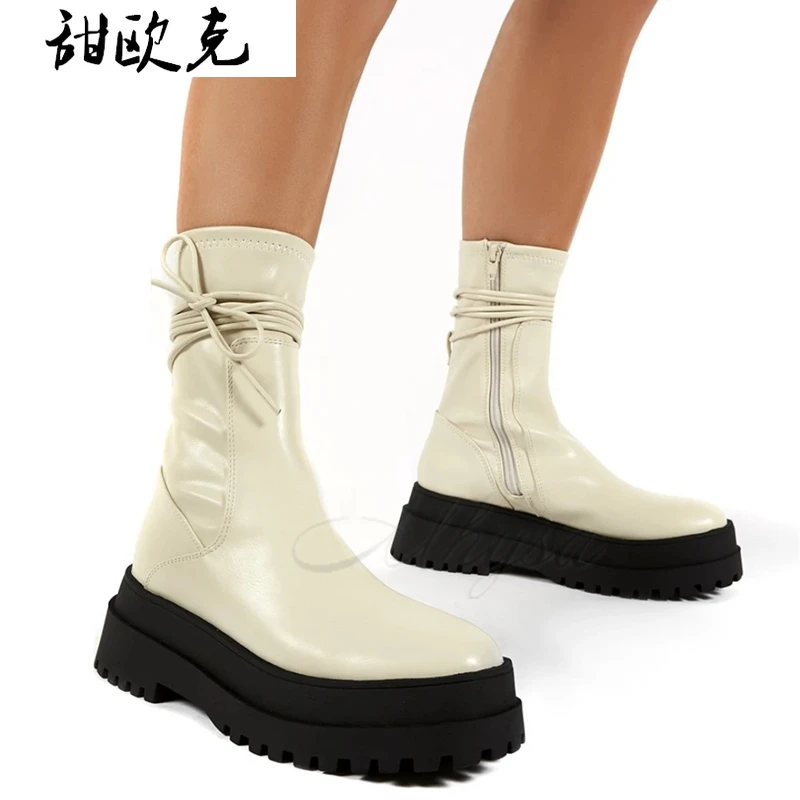 calf length ankle boots