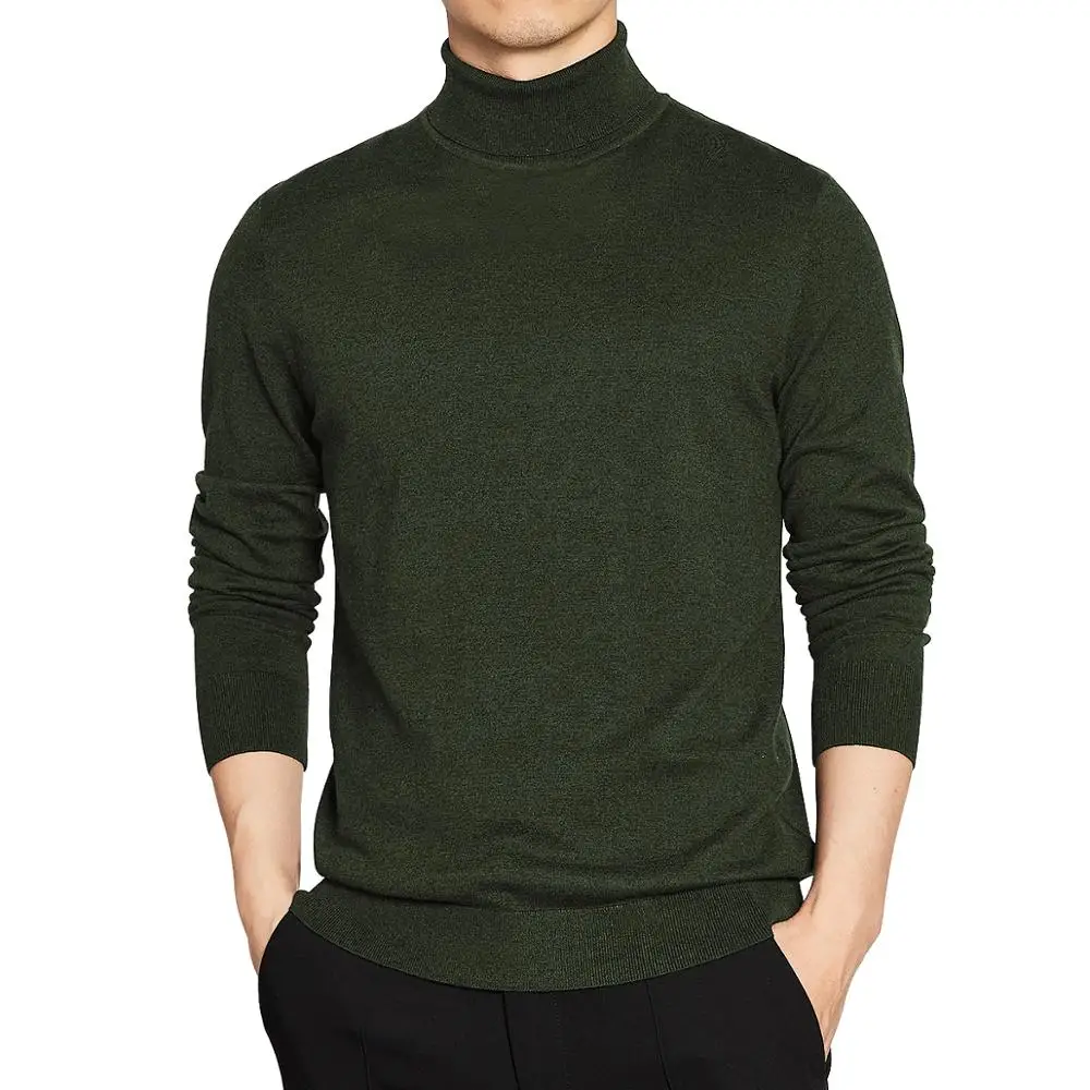 High Quality Turtleneck Sweater Men 