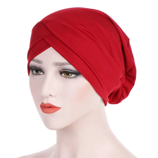 Stretch Cross Forehead Inner Cap Women 