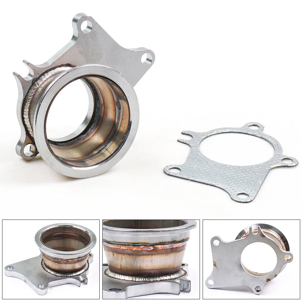 V-Band Flange Turbo Adaptor Stainless Steel Adapter For T3/T4 Turbo 5 Bolt to 3"  TT102141-animated-img