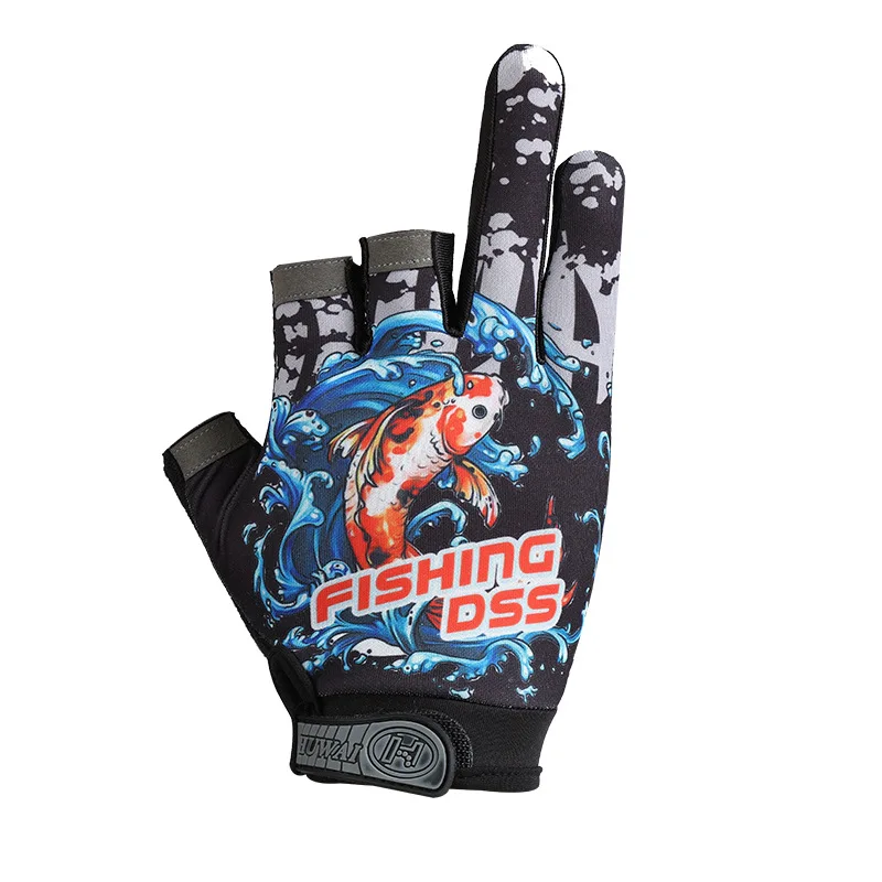 Αγορά Ψάρεμα  1 Pair 3 Fingerless Fishing Gloves Breathable Quick Drying  Anti-slip Fishing Gloves winter fishing For Unisex Carp Finger Glove