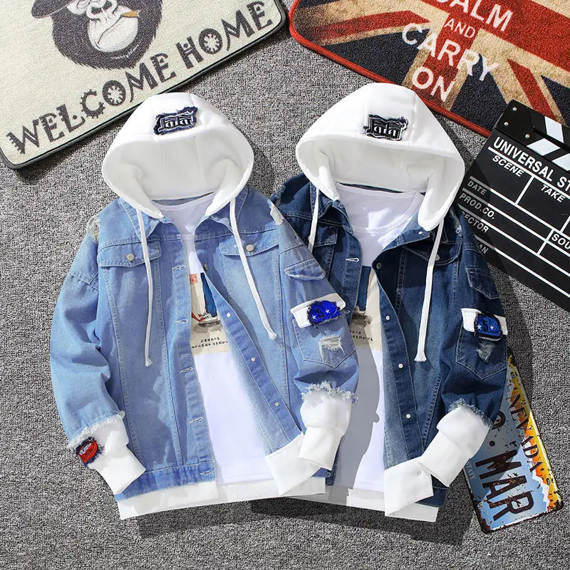 High Quality Casual Jean Jacket Men 