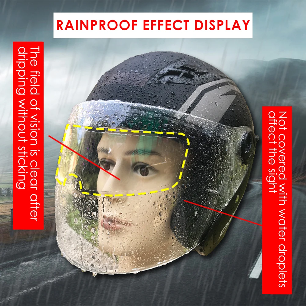 anti water film for helmet