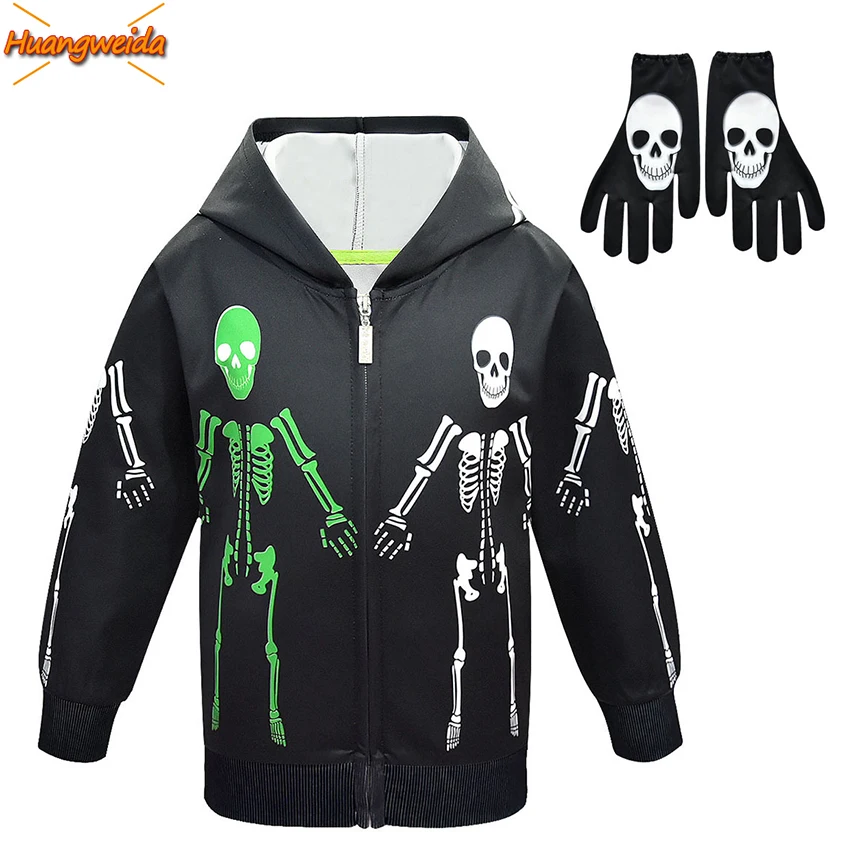 Skeleton Costume Kids Skull Ghost 