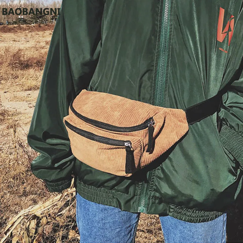 corduroy belt bag